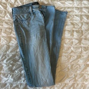Ambercrombie and Fitch Light blue skinny jeans